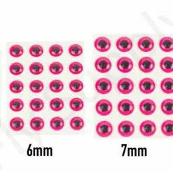 Rod Tubes Verkoopwinkel -Rod Tubes Verkoopwinkel 3D Epoxy Eyes Fluo Pink 20pc 3D FLUOPINK X dsc04600 bewerkt
