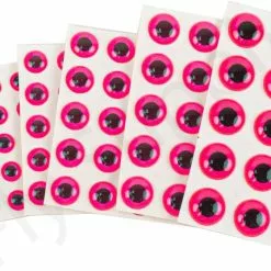 3D Epoxy Eyes Fluo Pink 20pc