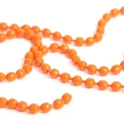 Bauer Bead Chain Eyes Medium 4mm -Rod Tubes Verkoopwinkel Bauer Bead Chain Eyes Medium 4mm CB11 XXX fluo orange