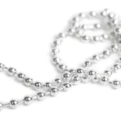 Bauer Bead Chain Eyes Medium 4mm -Rod Tubes Verkoopwinkel Bauer Bead Chain Eyes Medium 4mm CB11 XXX silver