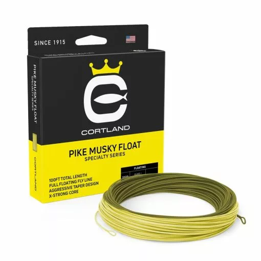 Cortland Pike Musky Fly Line -Rod Tubes Verkoopwinkel Cortland Pike Musky Fly Line D34011XX pikemuskyfloat specialtyseries flyboxline cortland 900x