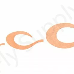 Curly Wiggle Tails Rusty Orange