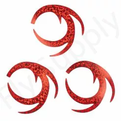 Dragon Tails XXL 3pc Original Pacchiarini’s -Rod Tubes Verkoopwinkel Dragon Tails XXL 3pc Original Pacchiarinis FSTYING DTXXL X holographic red