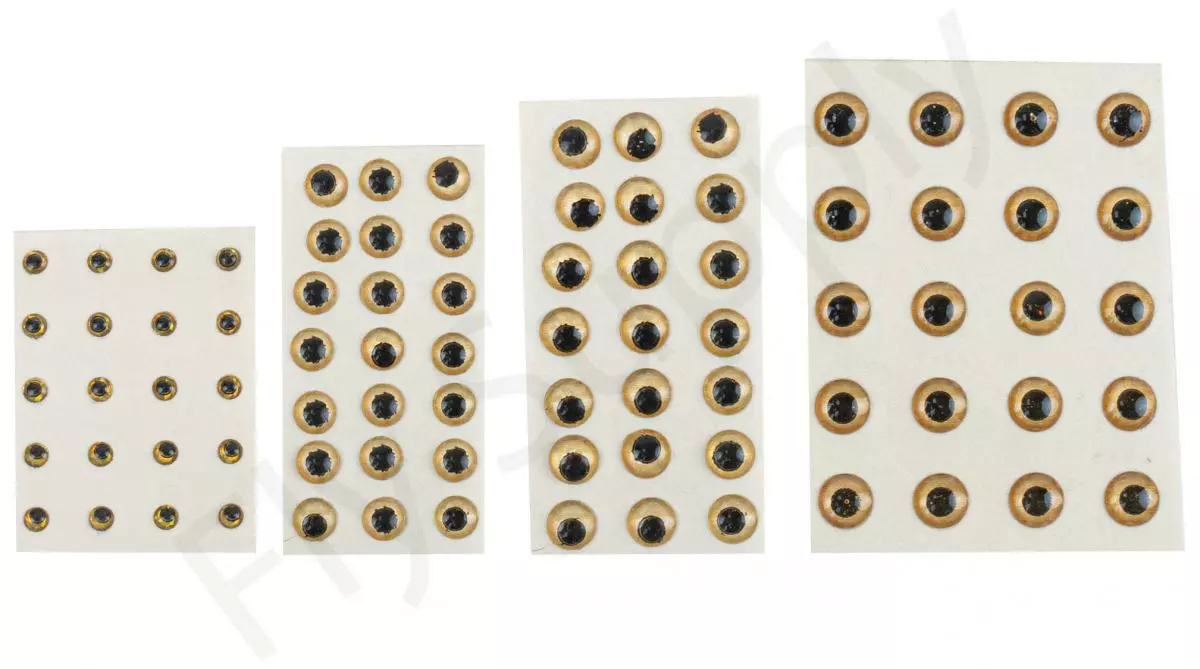 Epoxy Eyes Holographic Gold 20pc 4 Epoxy Eyes Holographic Gold 20pc - Afbeelding 2