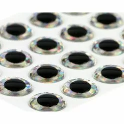 Epoxy Eyes Holographic Silver 20pc