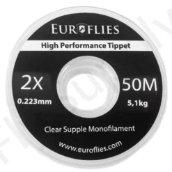 Euro Flies Supple Co-Polymer Tippet Spool 50mtr 15 Euro Flies Supple Co-Polymer Tippet Spool 50mtr -Rod Tubes Verkoopwinkel Euro Flies Supple Co Polymer Tippet Spool 50mtr EF SUP50TIPPET XX 2x