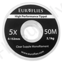Euro Flies Supple Co-Polymer Tippet Spool 50mtr 18 Euro Flies Supple Co-Polymer Tippet Spool 50mtr -Rod Tubes Verkoopwinkel Euro Flies Supple Co Polymer Tippet Spool 50mtr EF SUP50TIPPET XX 5x