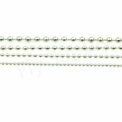 Bead Chain Eyes Silver