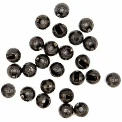 Fly Scene Tungsten Slotted Beads Diamond Faceted Black 25pc