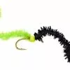 Fulling Mill 2 Tone Chewing Gum Worm Black/Chartreuse #10 -Rod Tubes Verkoopwinkel Fulling Mill 2 Tone Chewing Gum Worm BlackChartreuse 10 967910 967910