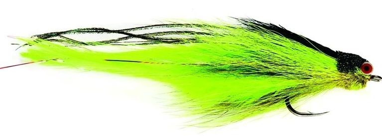 Fulling Mill Andino Deceiver Chartreuse/Black #2/0 3 Fulling Mill Andino Deceiver Chartreuse/Black #2/0