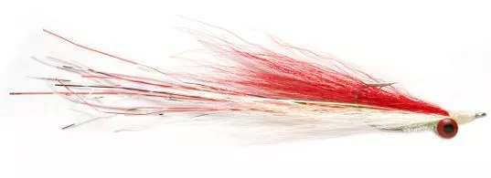 Fulling Mill Deep Water Clouser Red & White #2/0 3 Fulling Mill Deep Water Clouser Red & White #2/0