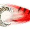 Fulling Mill Paolo’s Wiggle Tail White/Red Streamer #6/0 -Rod Tubes Verkoopwinkel Fulling Mill Paolos Wiggle Tail WhiteRed Streamer 60 961460 961460