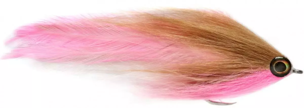 Fulling Mill T2 Brushy Tan & Pink #4/0 3 Fulling Mill T2 Brushy Tan & Pink #4/0