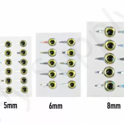 Funky Tab Eyes Mirage/Chartreuse 10pc 6 Funky Tab Eyes Mirage/Chartreuse 10pc -Rod Tubes Verkoopwinkel Funky Tab Eyes MirageChartreuse 10pc FNKY TE MC X dsc04603 bewerkt