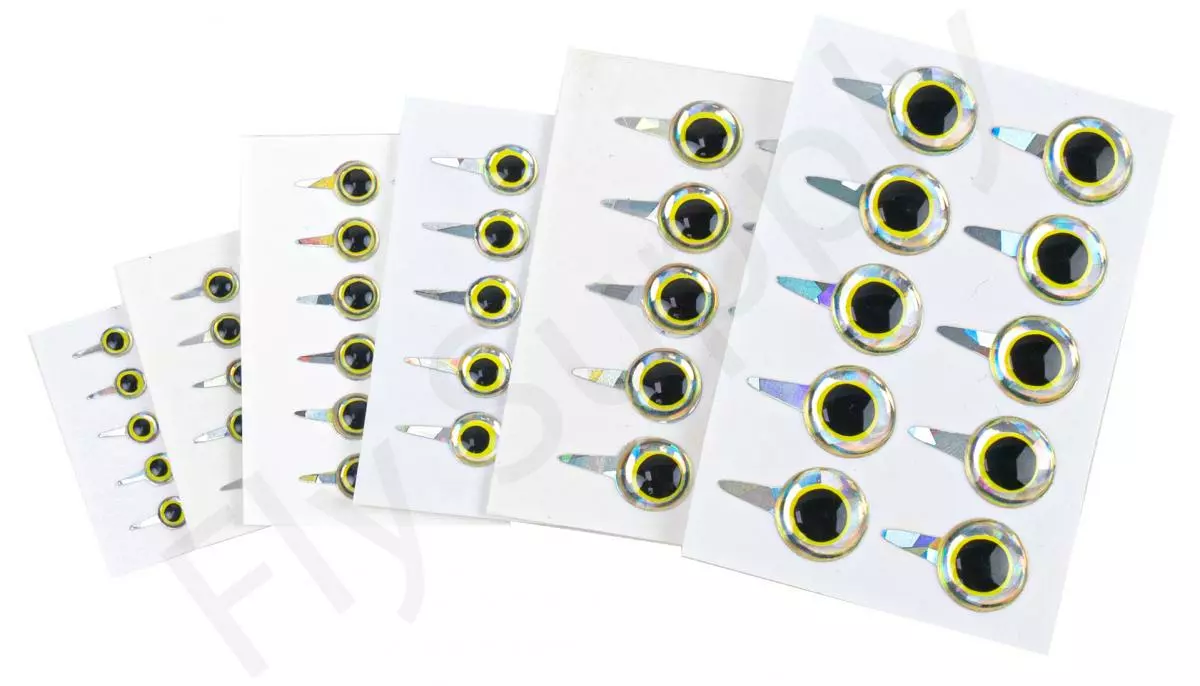 Funky Tab Eyes Mirage/Chartreuse 10pc 3 Funky Tab Eyes Mirage/Chartreuse 10pc