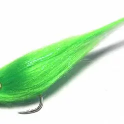 H2O Polar Fibre Chartreuse & White #2/0 Brush Baitfish