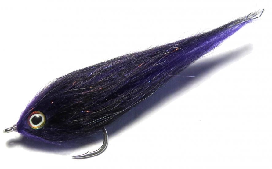 H2O Polar Fibre Purple & Black #2/0 Brush Baitfish 3 H2O Polar Fibre Purple & Black #2/0 Brush Baitfish