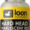 Loon Hard Head Red Pearlescent -Rod Tubes Verkoopwinkel HHPRed 300dpi