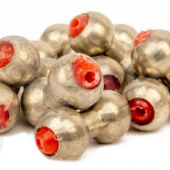 Lead Eyes Heavy Silver/Red 10pc