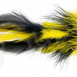 Pike Feather Black/Yellow Streamer #4/0