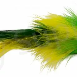 Pike Feather Green/Yellow Streamer #6/0