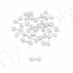 Plastic Twin Beads 20pc -Rod Tubes Verkoopwinkel Plastic Twin Beads 20pc PLASTTWIN XXX silver