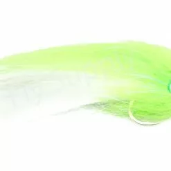 H2O Polar Fibre Chartreuse & White #1/0 Brush Baitfish