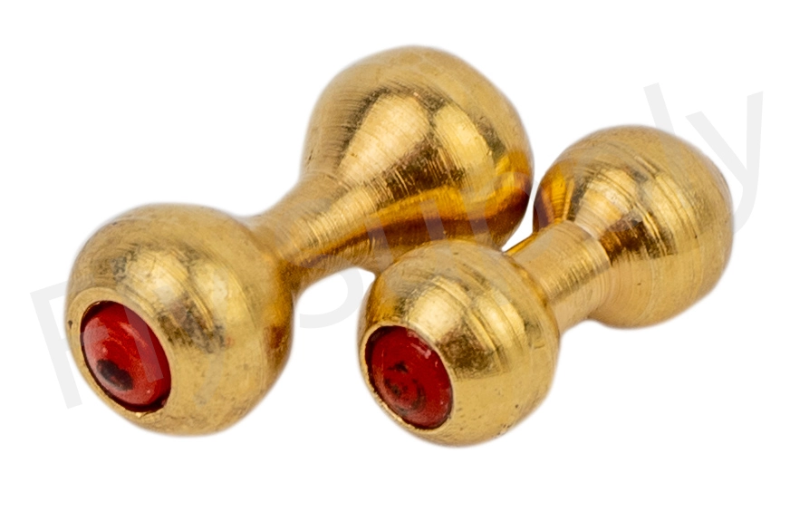 Real Round Eyes Gold With Red Eye 10pc 3 Real Round Eyes Gold With Red Eye 10pc