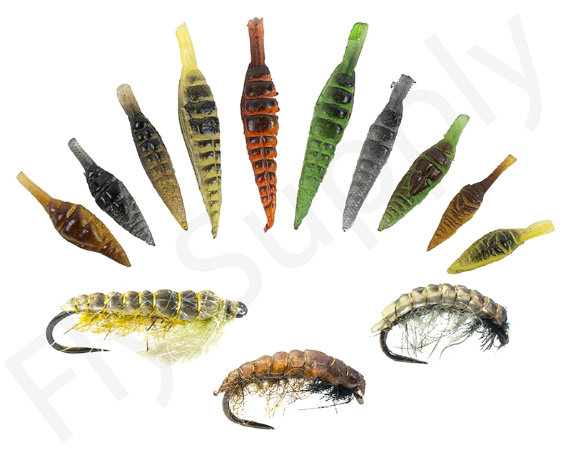 Realistic Nymph Backs 10pc 3 Realistic Nymph Backs 10pc