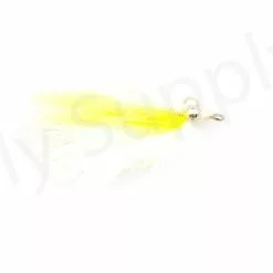 Crazy Charlie Marabou Yellow & White #6