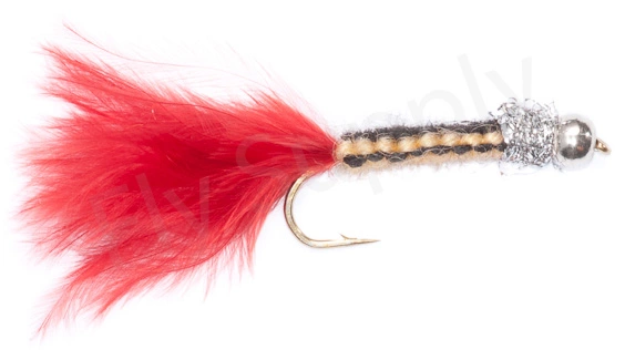 Euro Flies Silverbead Woven Streamer #8 3 Euro Flies Silverbead Woven Streamer #8