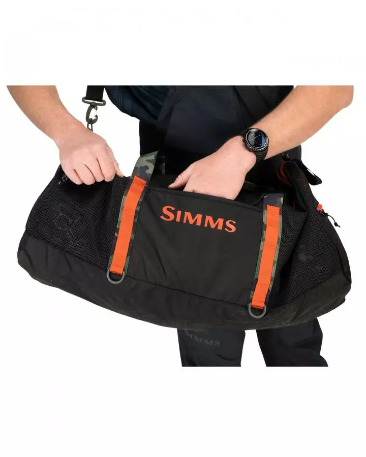 Simms Challenger Mesh Duffel – 60L Black 8 Simms Challenger Mesh Duffel – 60L Black - Afbeelding 6