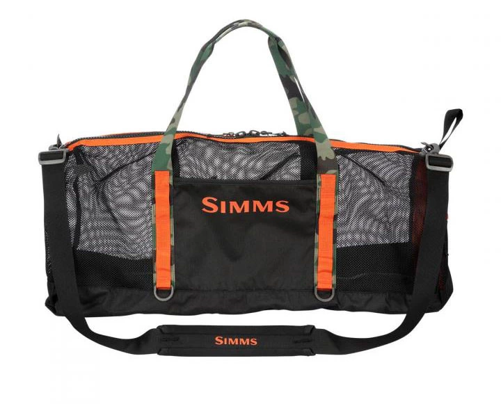 Simms Challenger Mesh Duffel – 60L Black 4 Simms Challenger Mesh Duffel – 60L Black - Afbeelding 2