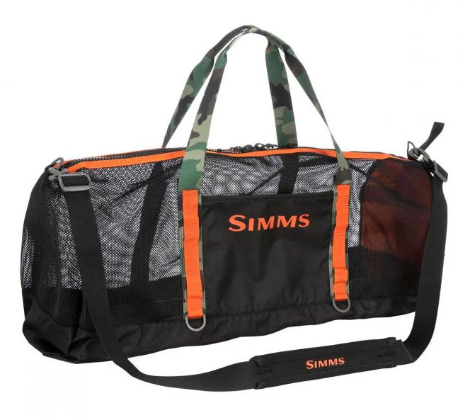 Simms Challenger Mesh Duffel – 60L Black 5 Simms Challenger Mesh Duffel – 60L Black - Afbeelding 3