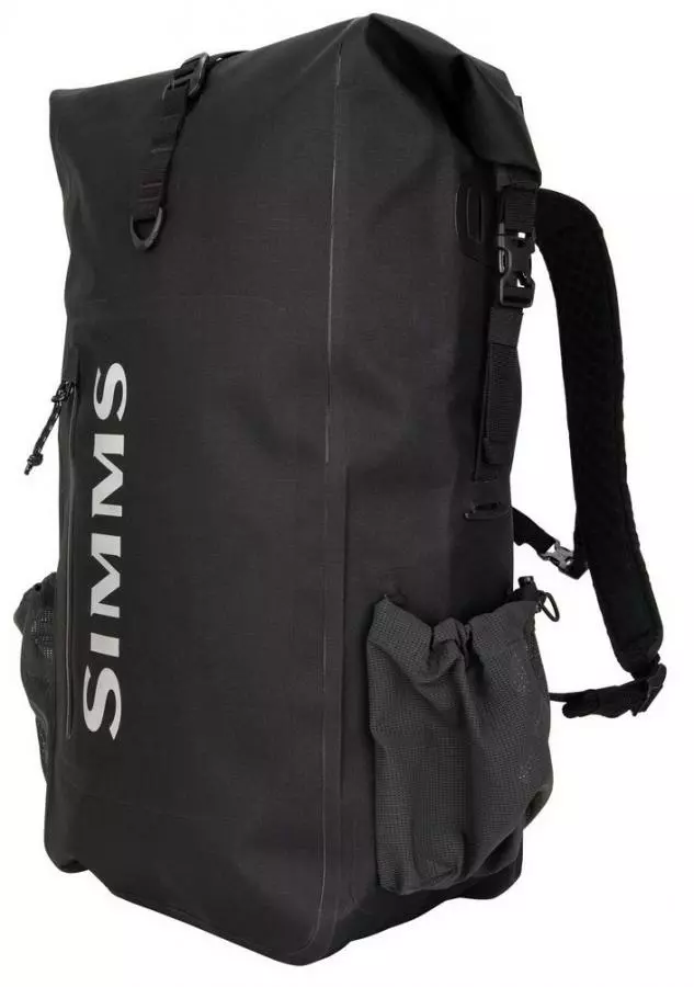 Simms Dry Creek Rolltop Backpack Black 3 Simms Dry Creek Rolltop Backpack Black