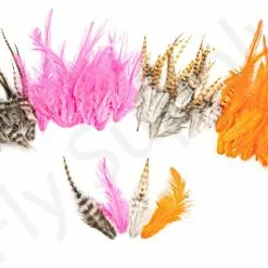 Small Streamer Saddle Feathers 18pc