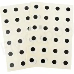 Stick On Eyes Black/white