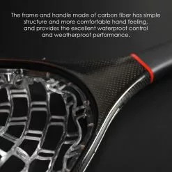 Sunshine Fishing Carbon Fiber Landing Net Medium Rubber -Rod Tubes Verkoopwinkel Sunshine Fishing Carbon Fiber Lading Net Medium Rubber NFD115 fn0111b 3