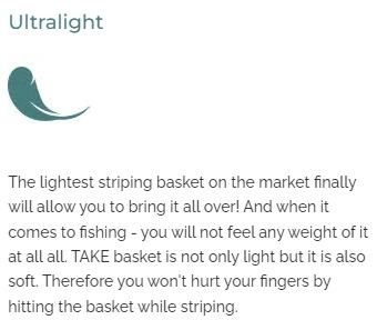 TAKE Tropical Saltwater Stripping Basket 7 TAKE Tropical Saltwater Stripping Basket - Afbeelding 5