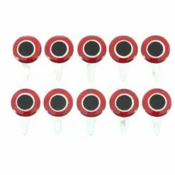 Funky Tab Eyes Red/Silver 10pc