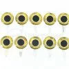 Funky Tab Eyes Gold/Silver 10pc -Rod Tubes Verkoopwinkel TabGoldSilver