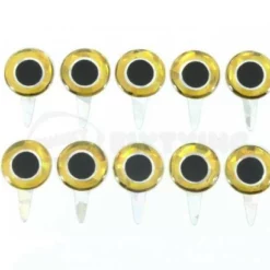 Funky Tab Eyes Gold/Silver 10pc
