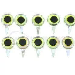 Funky Tab Eyes Mirage/Chartreuse 10pc 7 Funky Tab Eyes Mirage/Chartreuse 10pc -Rod Tubes Verkoopwinkel TabMirageChartreuse