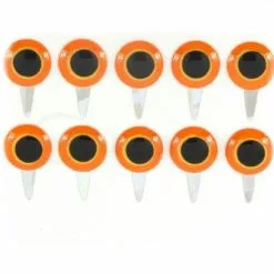 Funky Tab Eyes Orange/Yellow 10pc