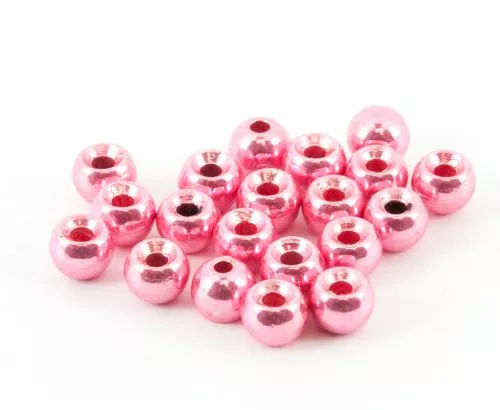 Tungsten Beads Pink Metallic 25pc 3 Tungsten Beads Pink Metallic 25pc