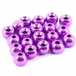 Tungsten Beads Purple Metallic 25pc