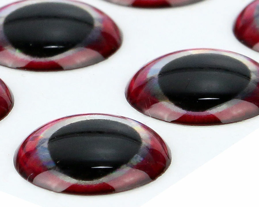 Ultra 3D Epoxy Eyes Crimson Edge 20pc 3 Ultra 3D Epoxy Eyes Crimson Edge 20pc