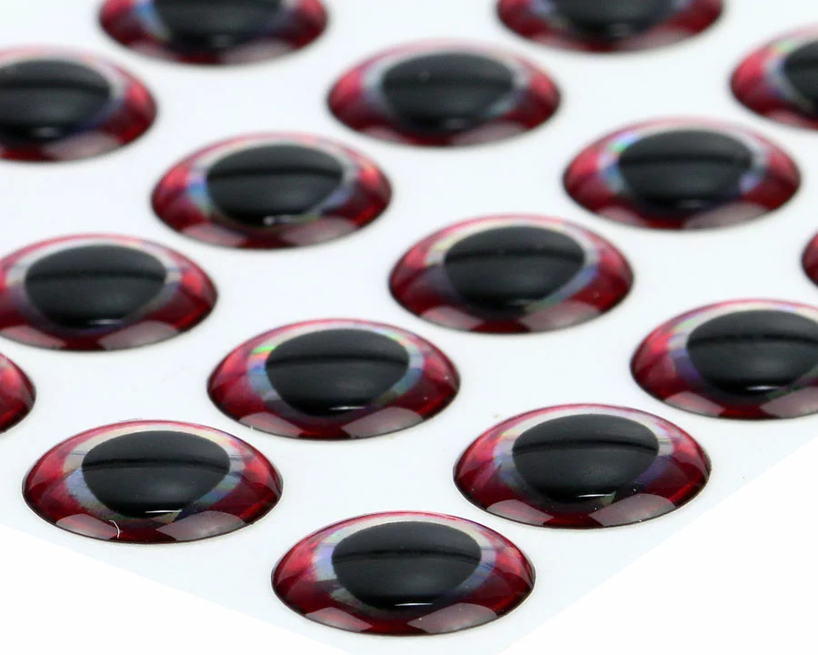 Ultra 3D Epoxy Eyes Crimson Edge 20pc 4 Ultra 3D Epoxy Eyes Crimson Edge 20pc - Afbeelding 2
