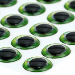 Ultra 3D Epoxy Eyes Green Edge 20pc -Rod Tubes Verkoopwinkel U3D20Green20Edge2